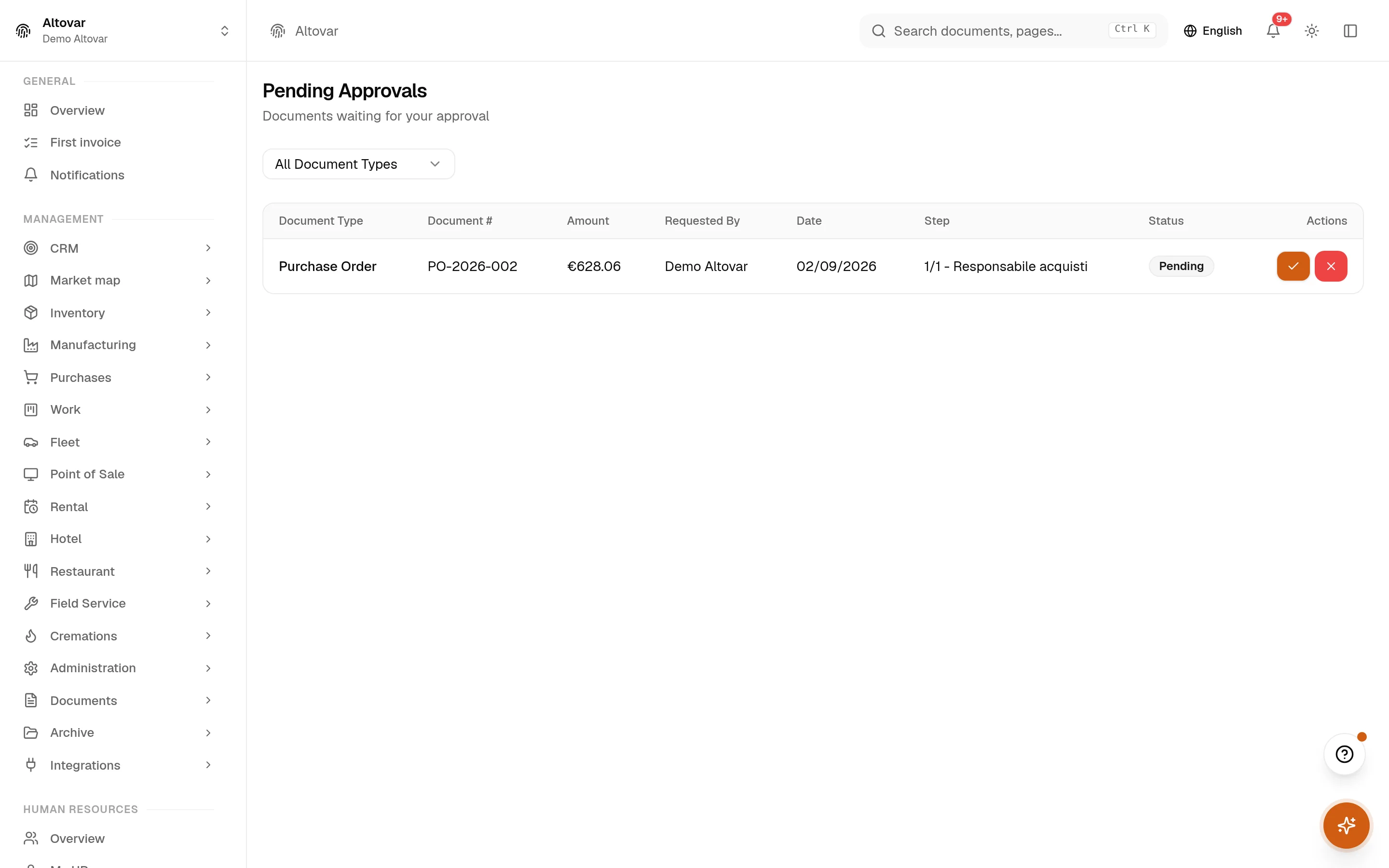 Built-in AI — Equinox in use · demo data
