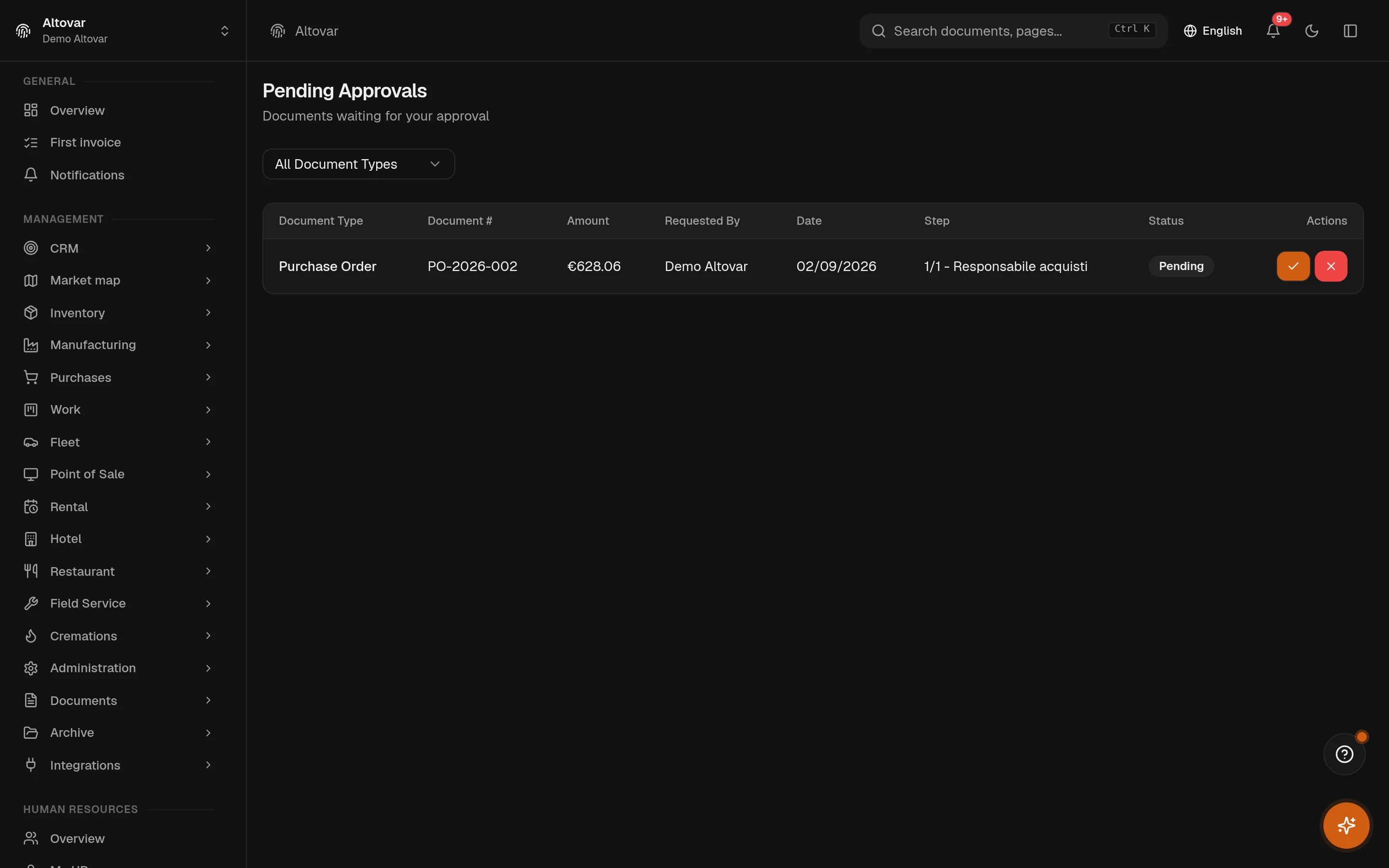 Built-in AI — Equinox in use · demo data